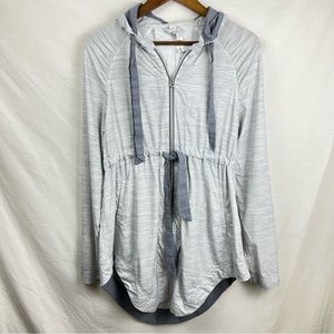 Lululemon Women’s Light Grey Full Zip Hooded Lightweight Jacket Size 6